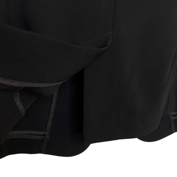 Rag & Bone Black Perforated Leather Sleeve Blazer, 8 - Picture 6 of 11